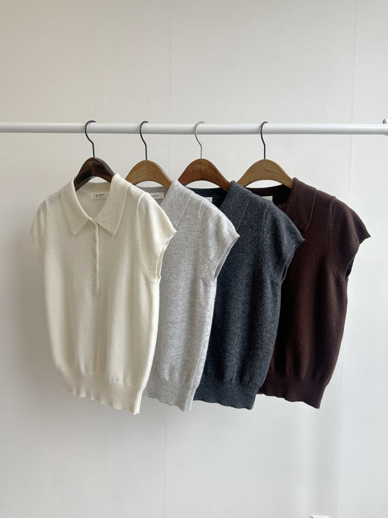 There By - Korean Women Fashion - #momslook - Mano Collar Knit Top - 7