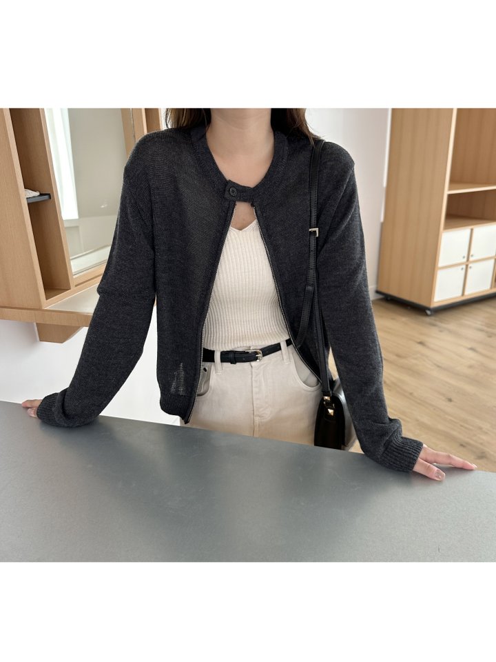 There By - Korean Women Fashion - #momslook - Rich Wool Cardigan - 2