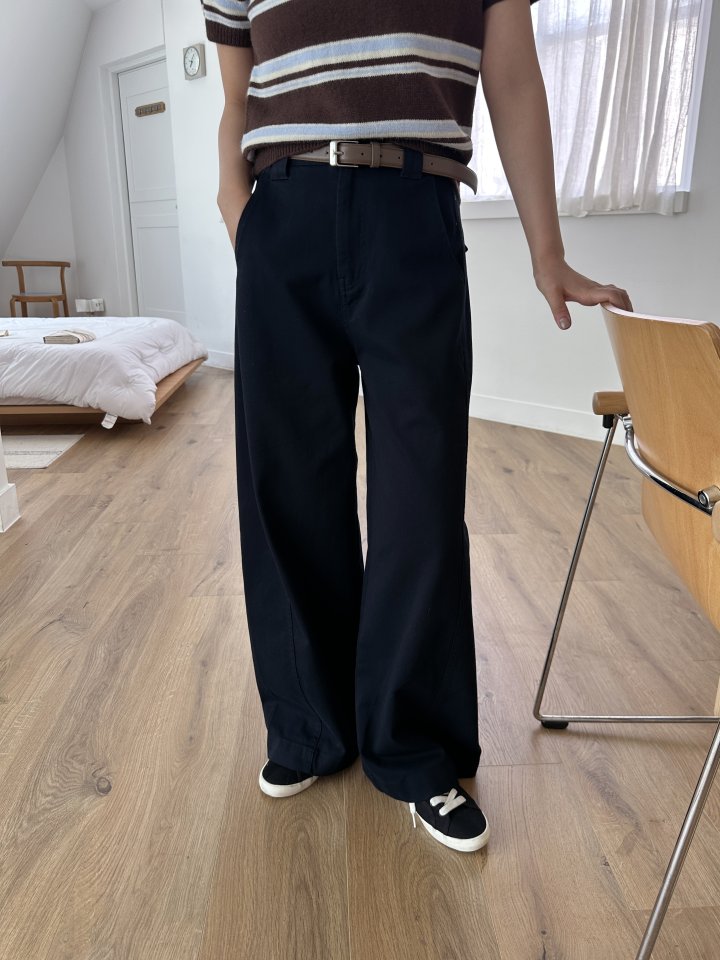 There By - Korean Women Fashion - #momslook - Lowel Belt Pants - 2