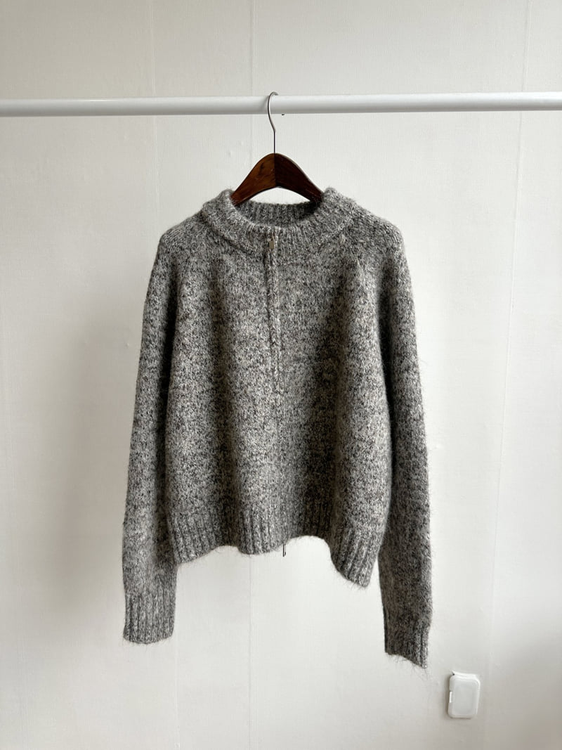 There By - Korean Women Fashion - #momslook - With Knit Zip-up Jacket - 11