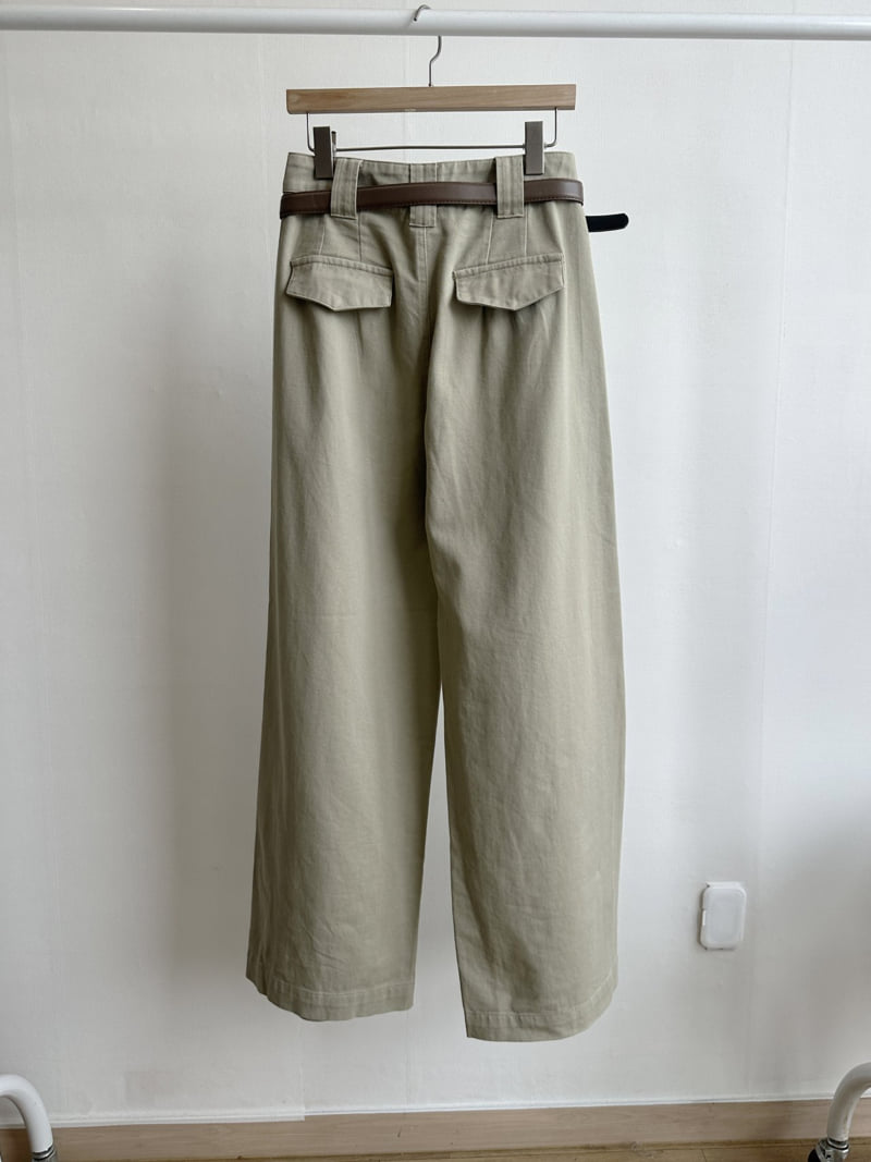 There By - Korean Women Fashion - #momslook - Lowel Belt Pants - 12