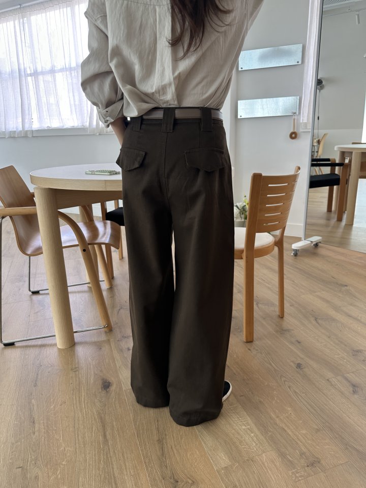 There By - Korean Women Fashion - #momslook - Lowel Belt Pants - 5