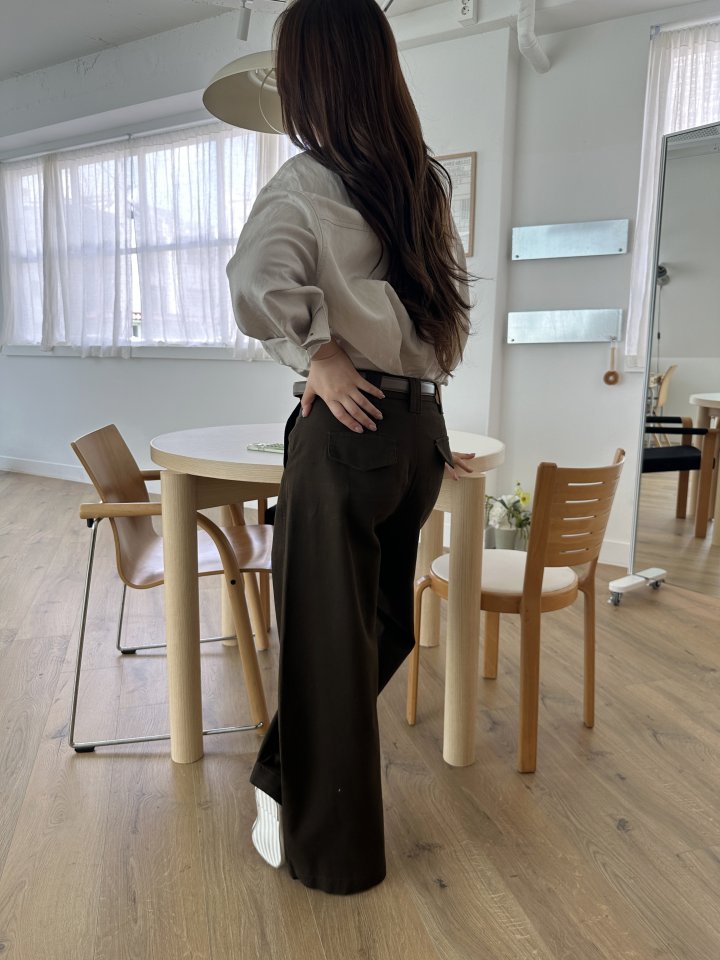 There By - Korean Women Fashion - #momslook - Lowel Belt Pants - 7