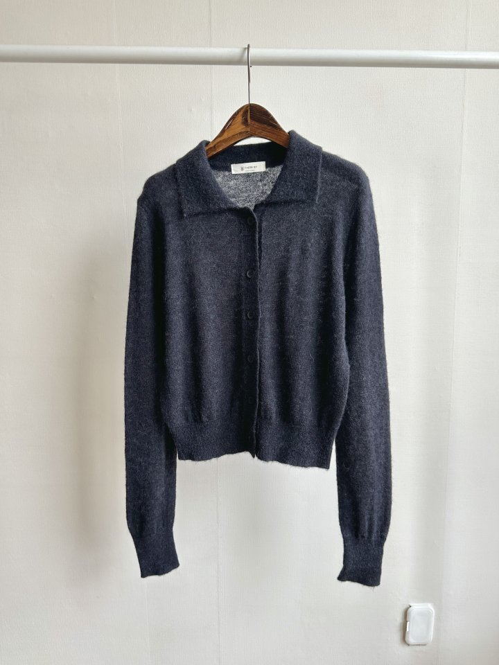There By - Korean Women Fashion - #momslook - Eddie Wool Collar Cardigan