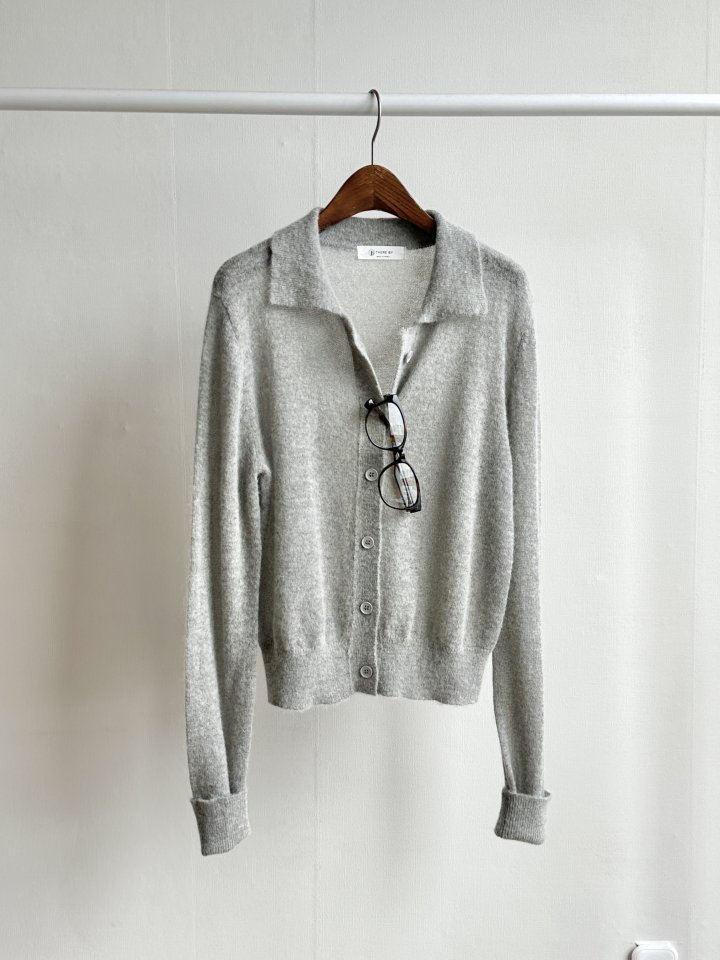 There By - Korean Women Fashion - #momslook - Eddie Wool Collar Cardigan - 5