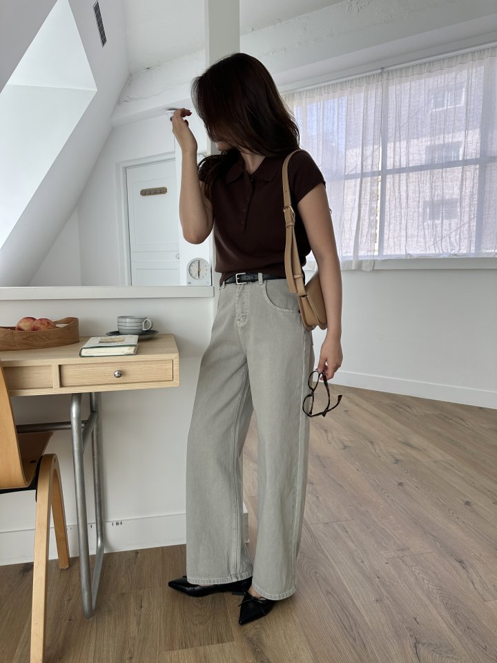 There By - Korean Women Fashion - #momslook - Washing Denim Pants - 6