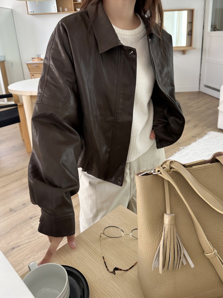 There By - Korean Women Fashion - #momslook - Urban Leather Jacket - 11