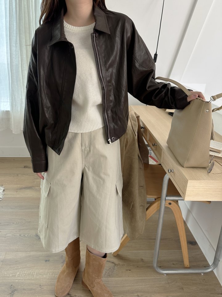 There By - Korean Women Fashion - #momslook - Urban Leather Jacket - 9