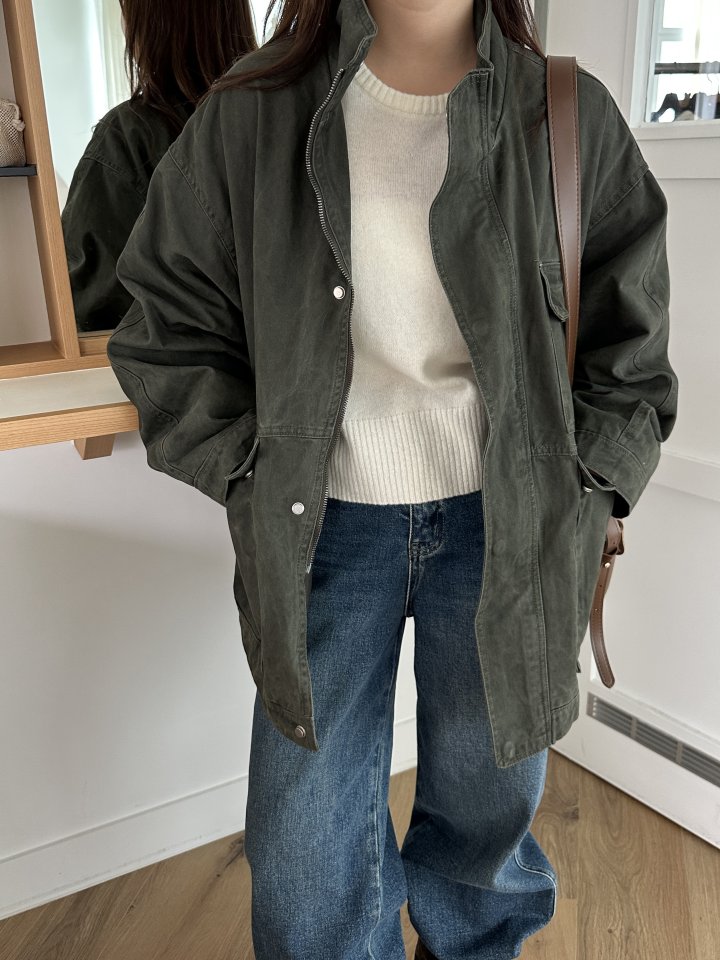 There By - Korean Women Fashion - #momslook - Modern Washing Field Jacket - 5