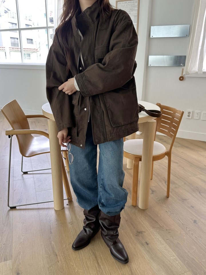 There By - Korean Women Fashion - #thelittlethings - Modern Washing Field Jacket - 4