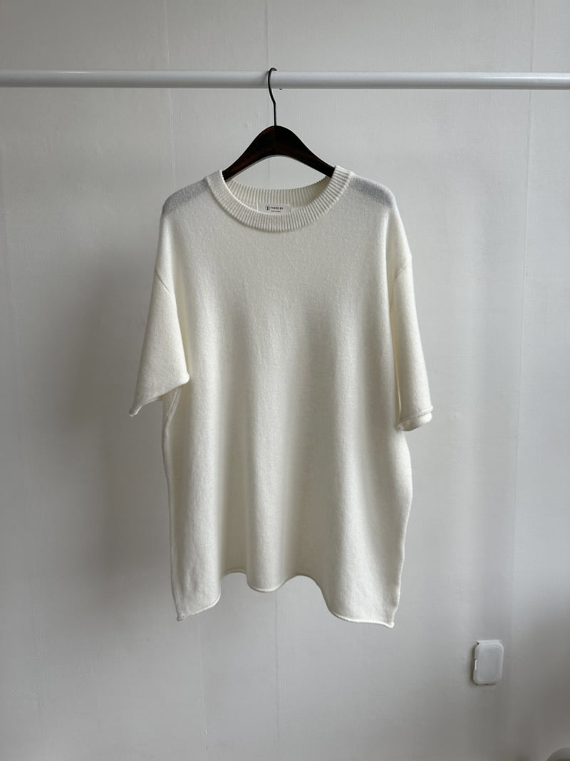 There By - Korean Women Fashion - #momslook - Moss Wool Short Sleeve Knit - 3
