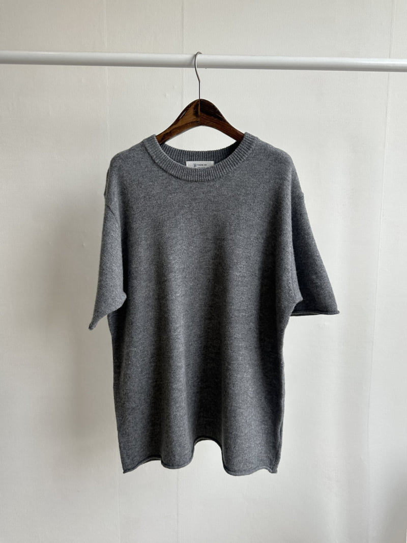There By - Korean Women Fashion - #momslook - Moss Wool Short Sleeve Knit - 5
