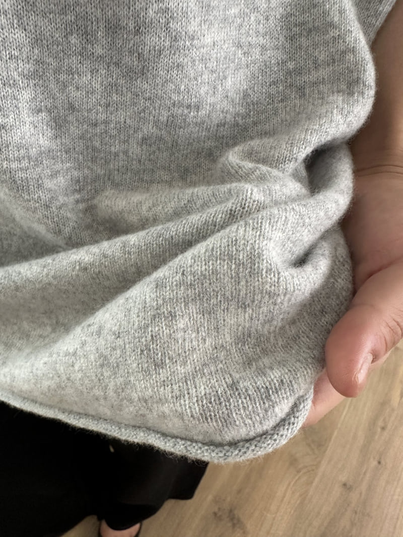 There By - Korean Women Fashion - #momslook - Moss Wool Short Sleeve Knit - 9