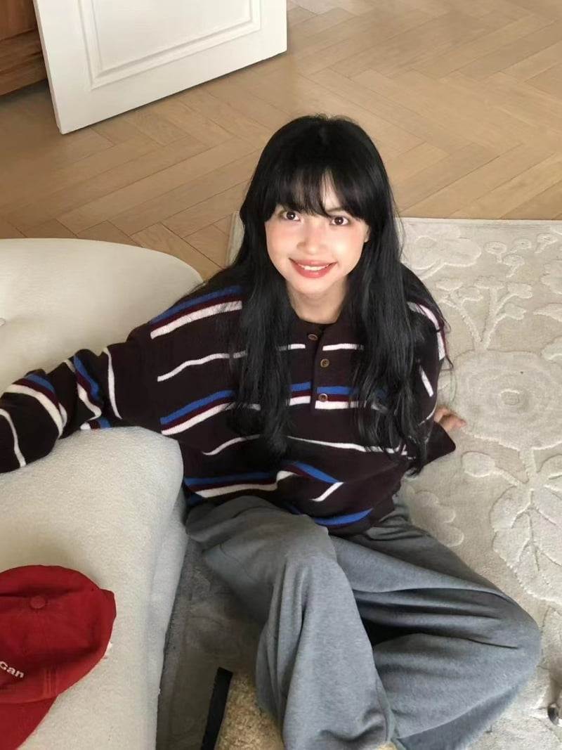 There By - Korean Women Fashion - #momslook - Vince Striped Knit - 4