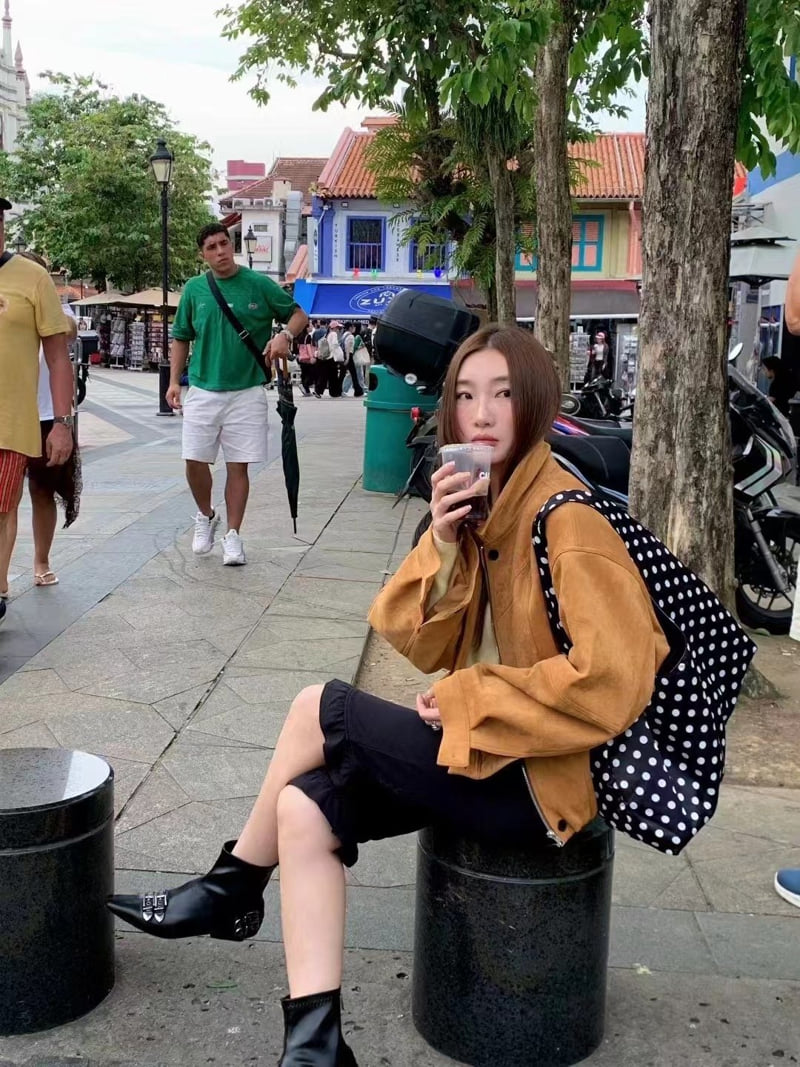 There By - Korean Women Fashion - #momslook - Rick Suede Jumper - 3