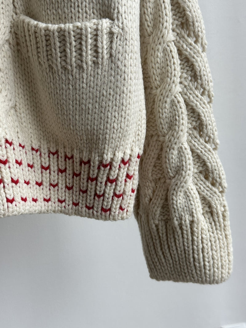 There By - Korean Women Fashion - #momslook - Knit Balaclava Cardigan Set - 11