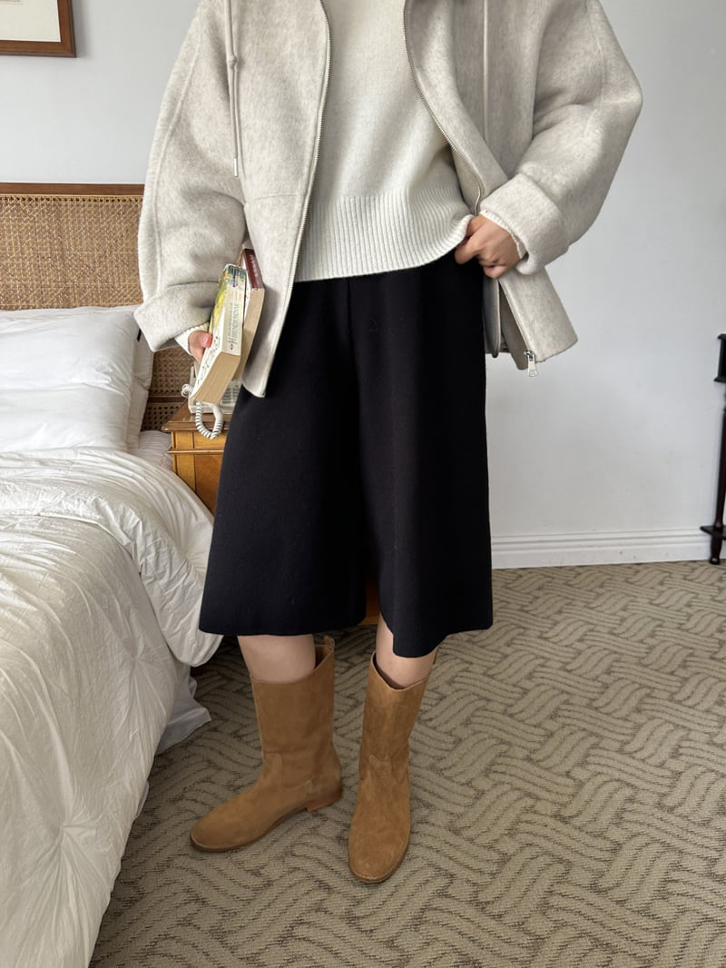 There By - Korean Women Fashion - #momslook - Knit Bermuda Shorts - 6