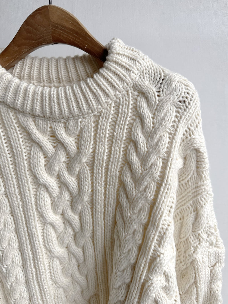 There By - Korean Women Fashion - #momslook - Rainy Twisted Knit - 11