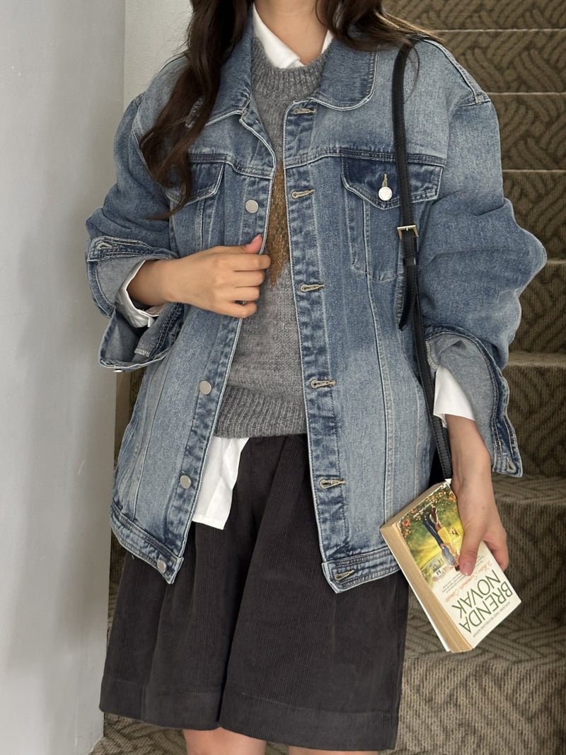 There By - Korean Women Fashion - #momslook - Mount Denim Jacket - 6