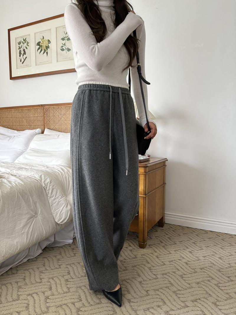 There By - Korean Women Fashion - #momslook - Mor Wool Pants - 5