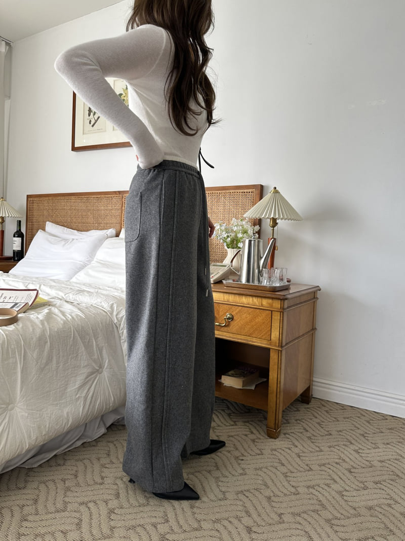 There By - Korean Women Fashion - #momslook - Mor Wool Pants - 7