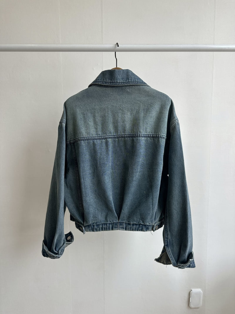 There By - Korean Women Fashion - #pursuepretty - Pale Denim Jacket - 12