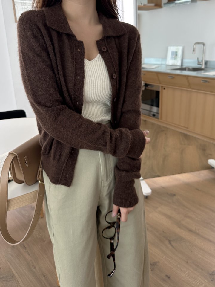 There By - Korean Women Fashion - #pursuepretty - Eddie Wool Collar Cardigan - 9