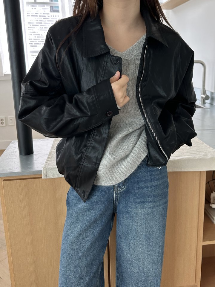 There By - Korean Women Fashion - #pursuepretty - Urban Leather Jacket - 2