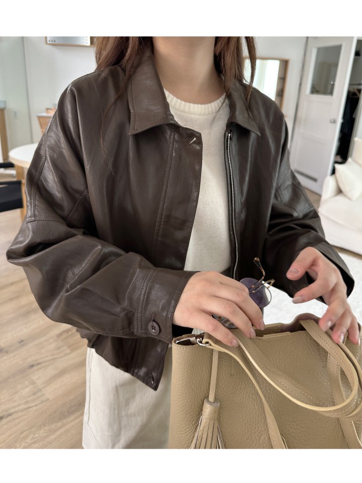 There By - Korean Women Fashion - #pursuepretty - Urban Leather Jacket