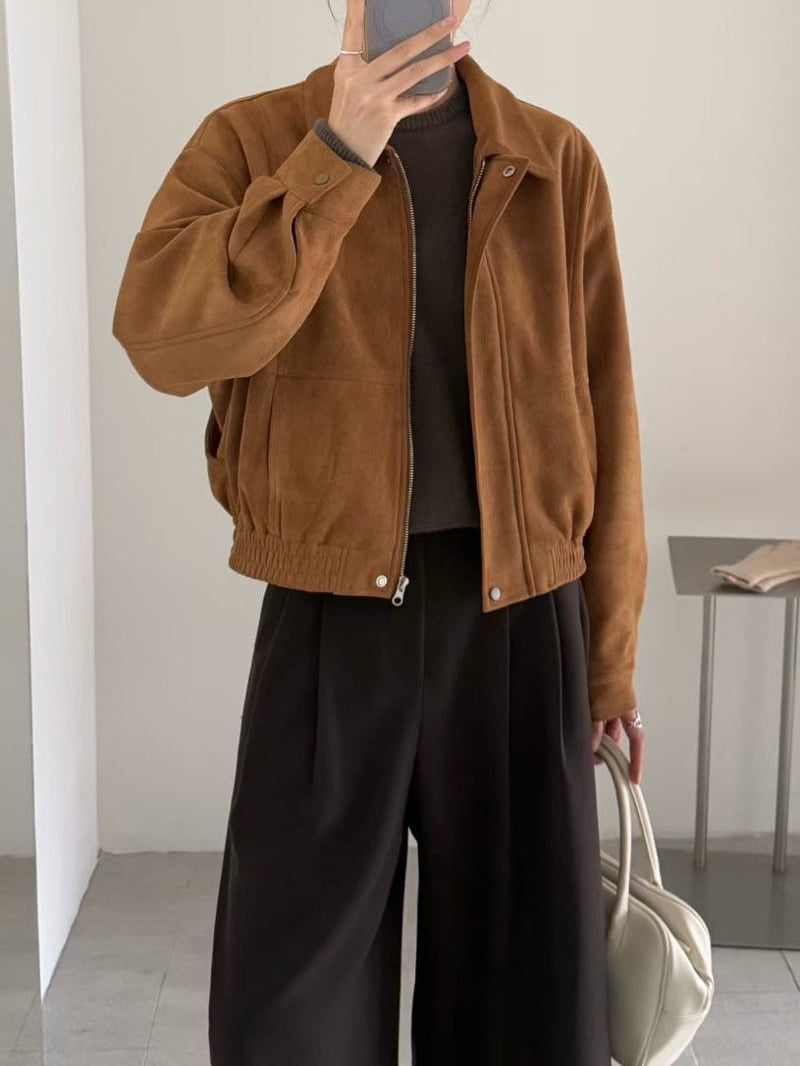 There By - Korean Women Fashion - #pursuepretty - Lani Suede Jumper - 6