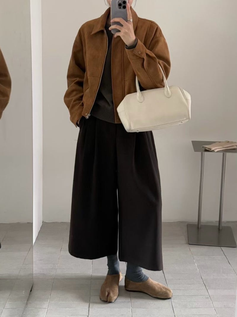 There By - Korean Women Fashion - #restrostyle - Lani Suede Jumper - 7