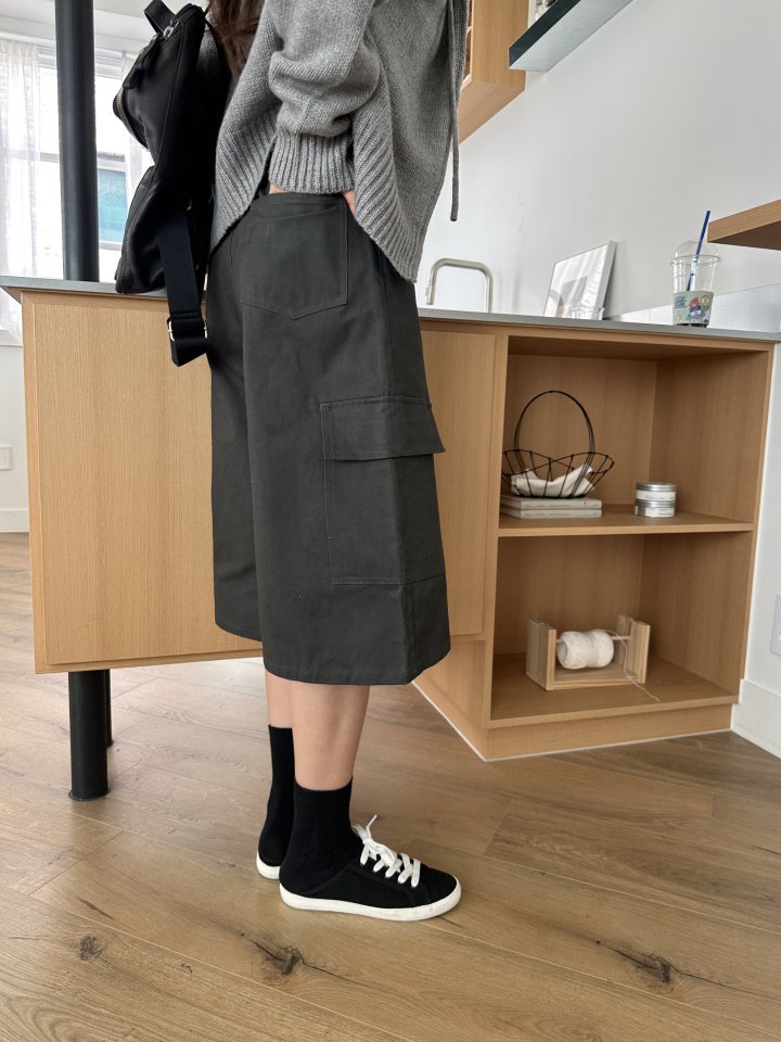 There By - Korean Women Fashion - #romanticstyle - Pocket Bermuda Pants - 7