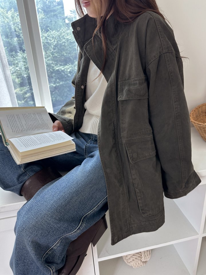 There By - Korean Women Fashion - #shopsmall - Modern Washing Field Jacket - 2
