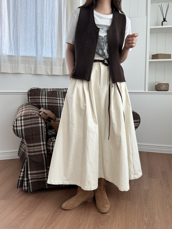 There By - Korean Women Fashion - #shopsmall - Autumn Zipper Vest - 4