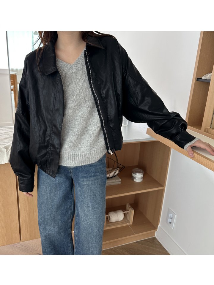 There By - Korean Women Fashion - #thatsdarling - Urban Leather Jacket - 6