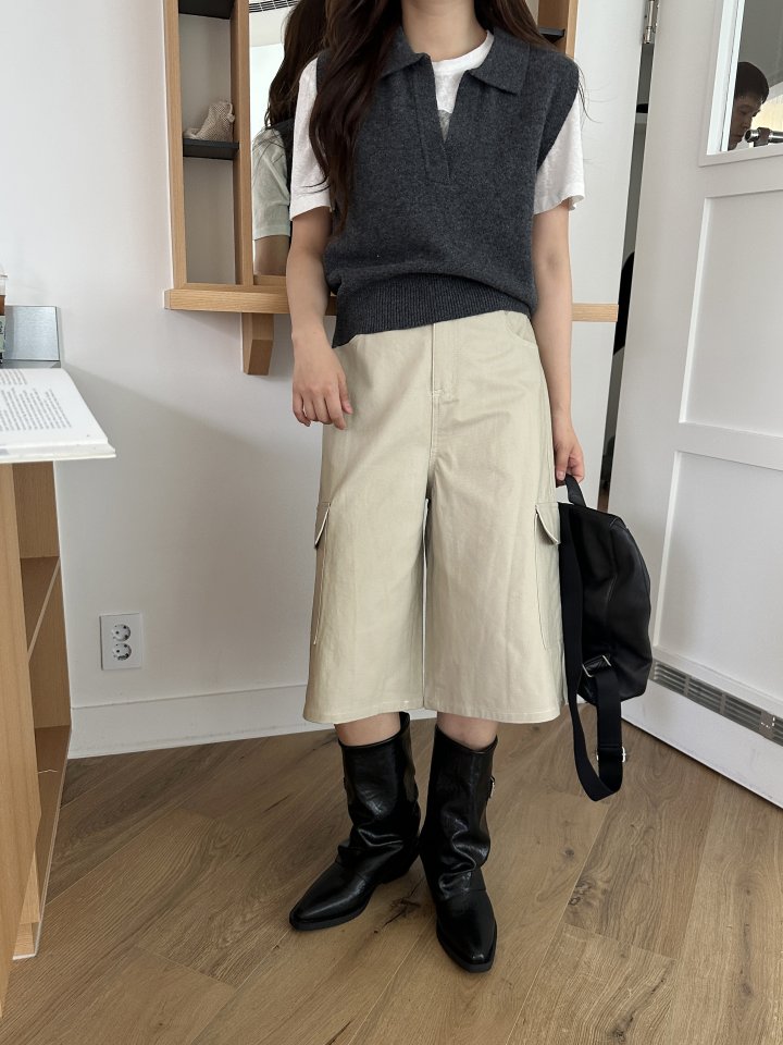 There By - Korean Women Fashion - #thelittlethings - Pocket Bermuda Pants - 9