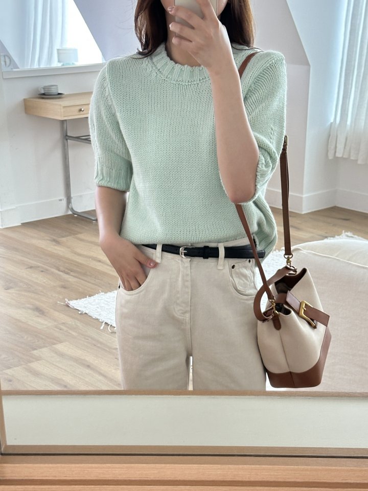 There By - Korean Women Fashion - #thelittlethings - Anna Short Sleeved Knit Top - 11