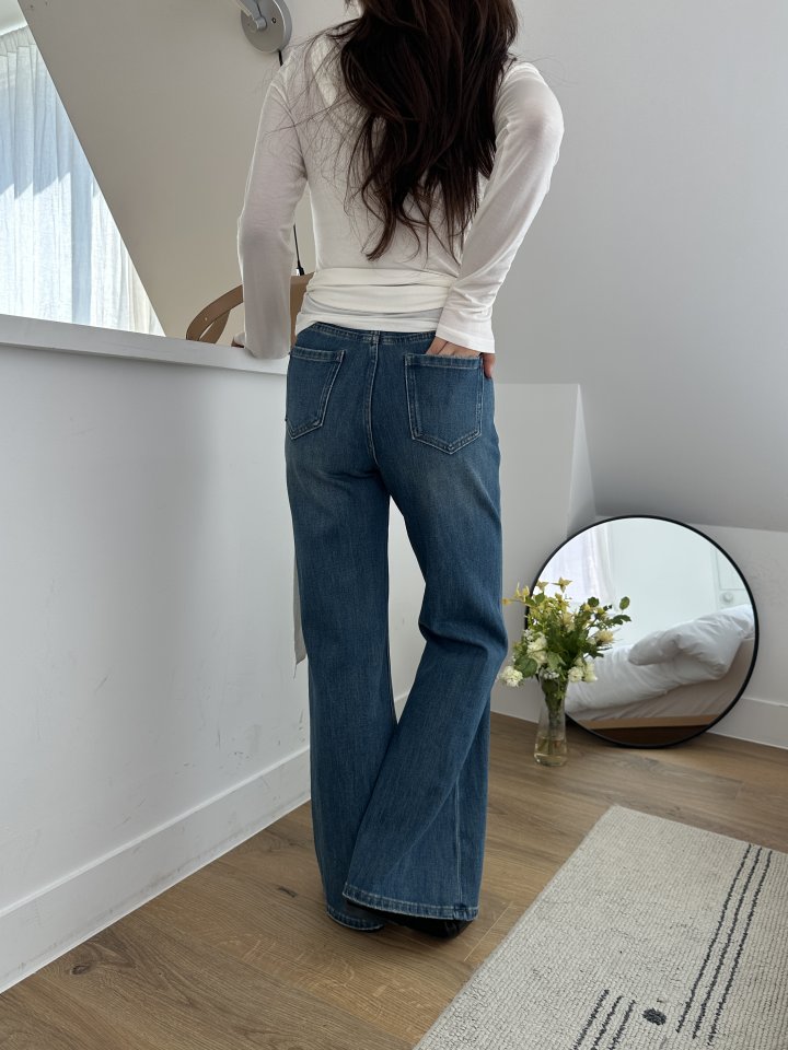 There By - Korean Women Fashion - #thatsdarling - 701 Bootscut Denim Pants - 4