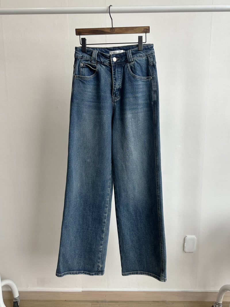 There By - Korean Women Fashion - #vintageinspired - Straight Denim Pants - 11