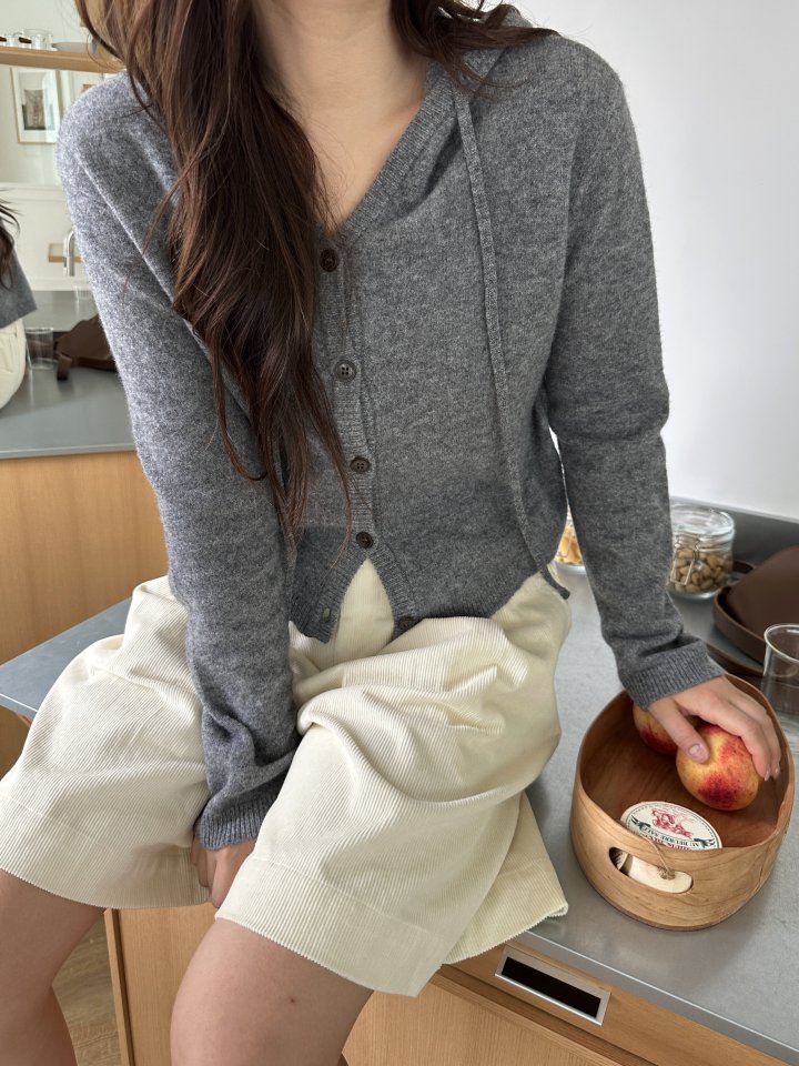 There By - Korean Women Fashion - #vintageinspired - Wool Hood Cardigan