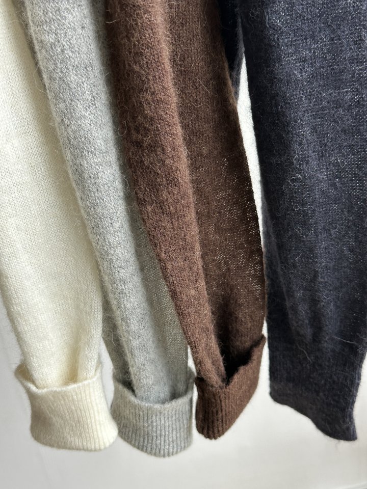 There By - Korean Women Fashion - #vintageinspired - Eddie Wool Collar Cardigan - 7