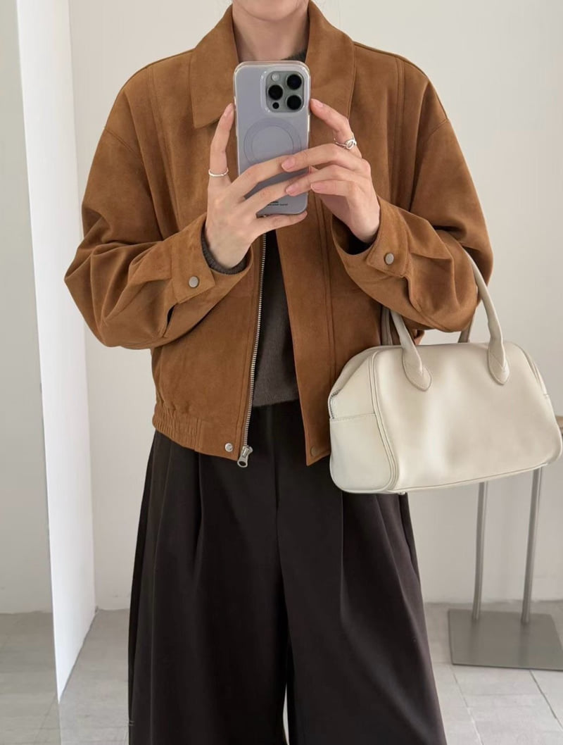There By - Korean Women Fashion - #womensfashion - Lani Suede Jumper - 4