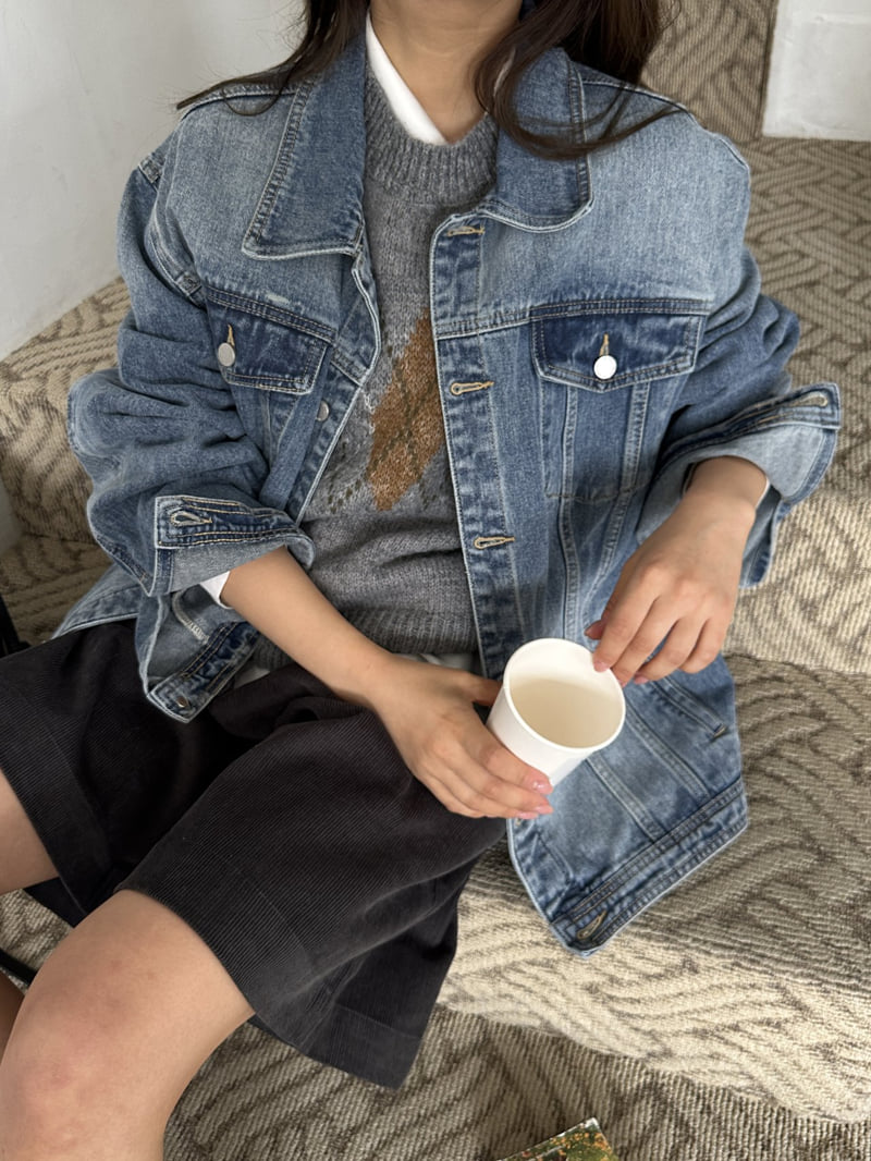 There By - Korean Women Fashion - #vintageinspired - Mount Denim Jacket - 10