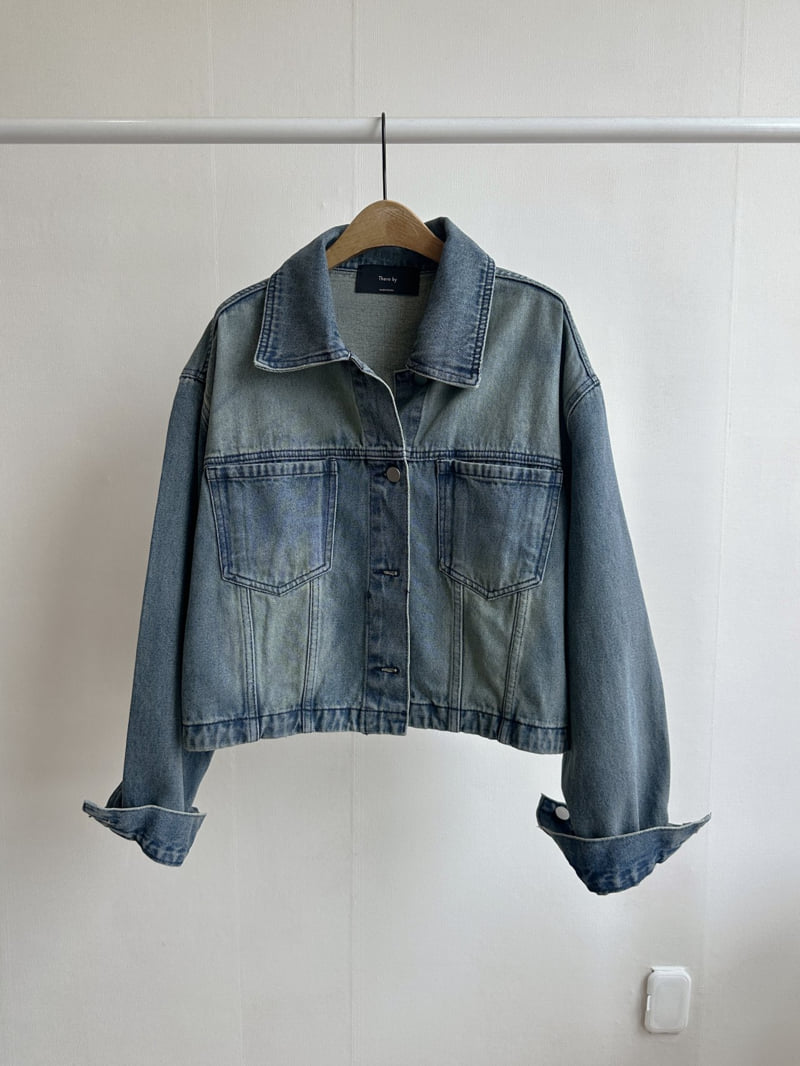 There By - Korean Women Fashion - #vintagekidsstyle - Pale Denim Jacket - 11
