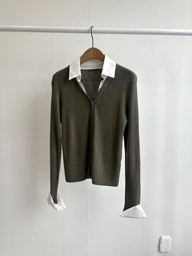 There By - Korean Women Fashion - #vintagekidsstyle - Loen Collar Cardigan - 10
