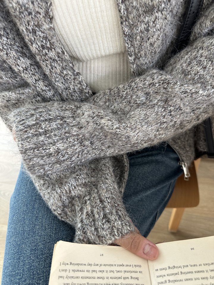 There By - Korean Women Fashion - #vintagekidsstyle - With Knit Zip-up Jacket - 2