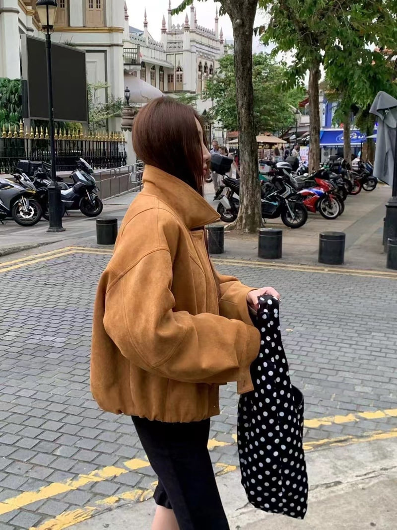 There By - Korean Women Fashion - #vintagekidsstyle - Rick Suede Jumper - 6