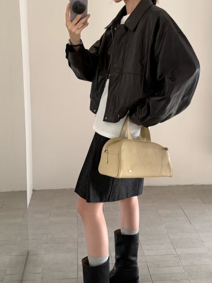 There By - Korean Women Fashion - #womensfashion - Mull Leather Jacket - 6