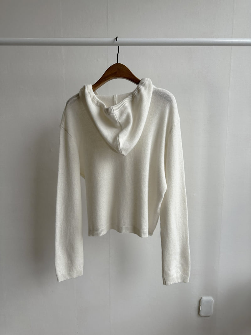 There By - Korean Women Fashion - #womensfashion - Wool Hood Cardigan - 12