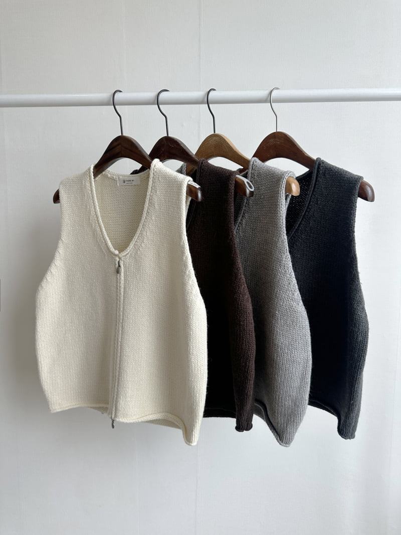 There By - Korean Women Fashion - #womensfashion - Autumn Zipper Vest - 6